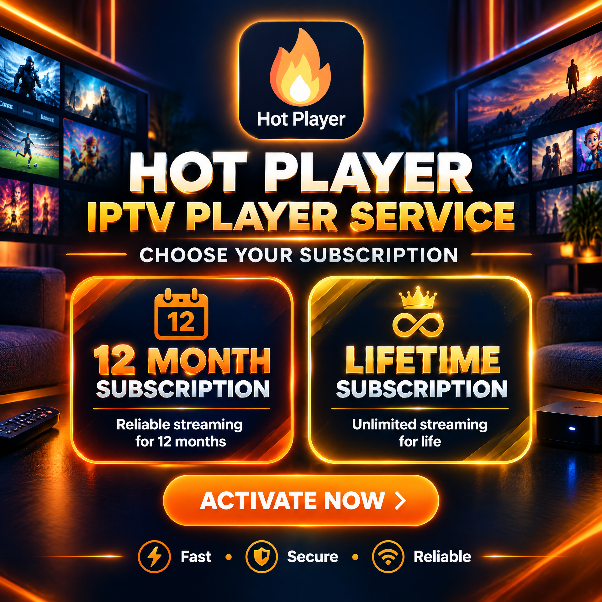 Hot Player Activation (12 Months / Lifetime)